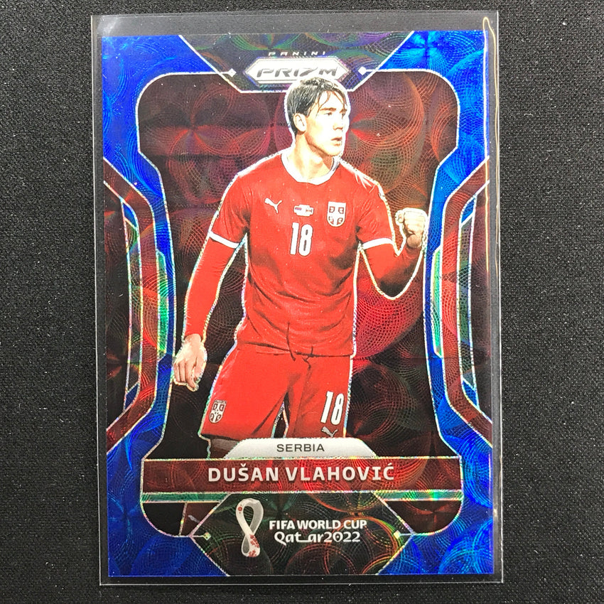 2022 Prizm Fifa World Cup Qatar Dusan Vlahovic Choice Blue 66/135