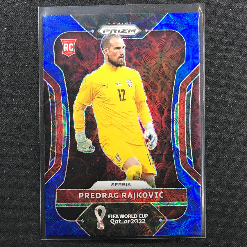 2022 Prizm Fifa World Cup Qatar Predrag Rajkovic Rookie Choice Blue 19/135