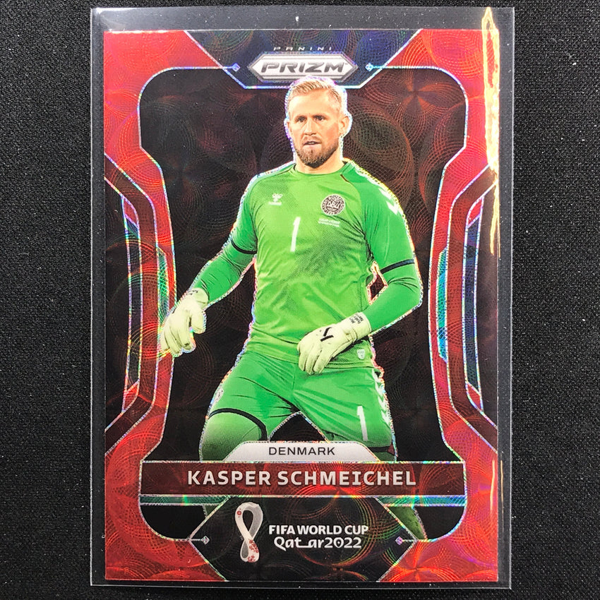 2022 Prizm FIFA World Cup Qatar KASPER SCHMEICHEL Choice Red Scope #72