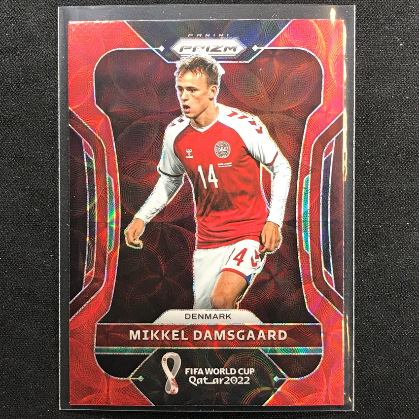 2022 Prizm FIFA World Cup Qatar MIKKEL DAMSGAARD Choice Red Scope #73