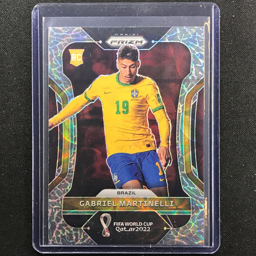 2022 Prizm Fifa World Cup Qatar Gabriel Martinelli Rookie Choice Elephant Sp No 29
