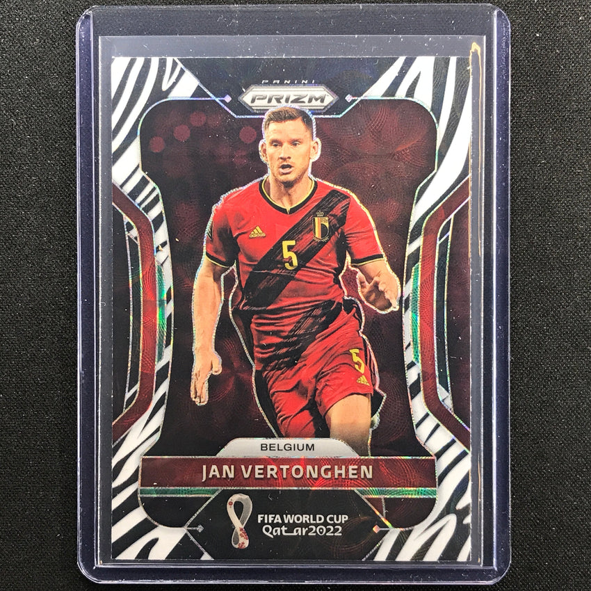 2022 Prizm FIFA World Cup Qatar JAN VERTONGHEN Choice Zebra SSP #17