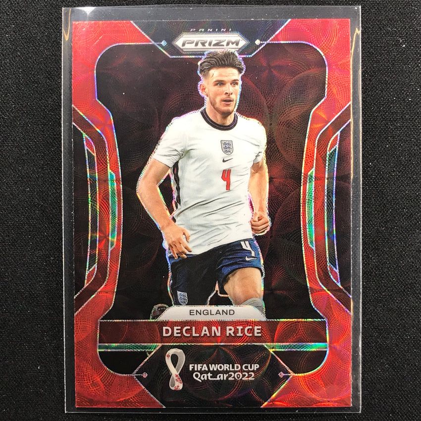 2022 Prizm Fifa World Cup Qatar Declan Rice Choice Red Scope No 85
