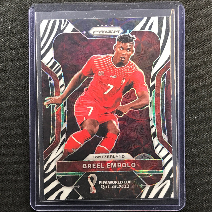 2022 Prizm FIFA World Cup Qatar BREEL EMBOLO Choice Zebra SSP #262