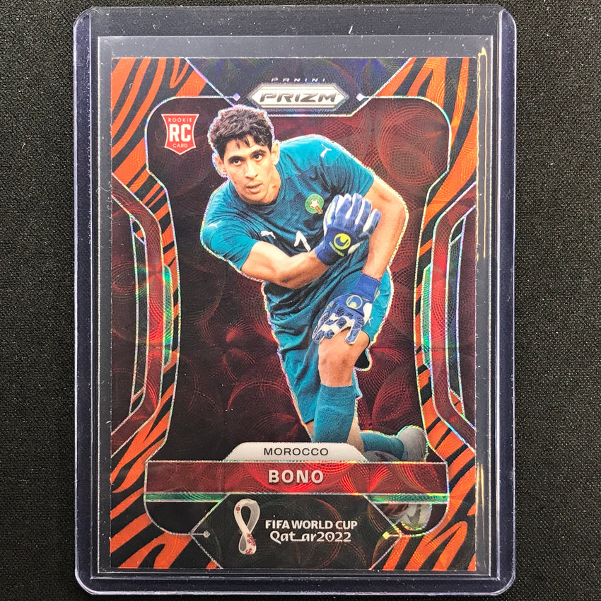 2022 Prizm Fifa World Cup Qatar Bono Rookie Choice Tiger Stripe Ssp No 238