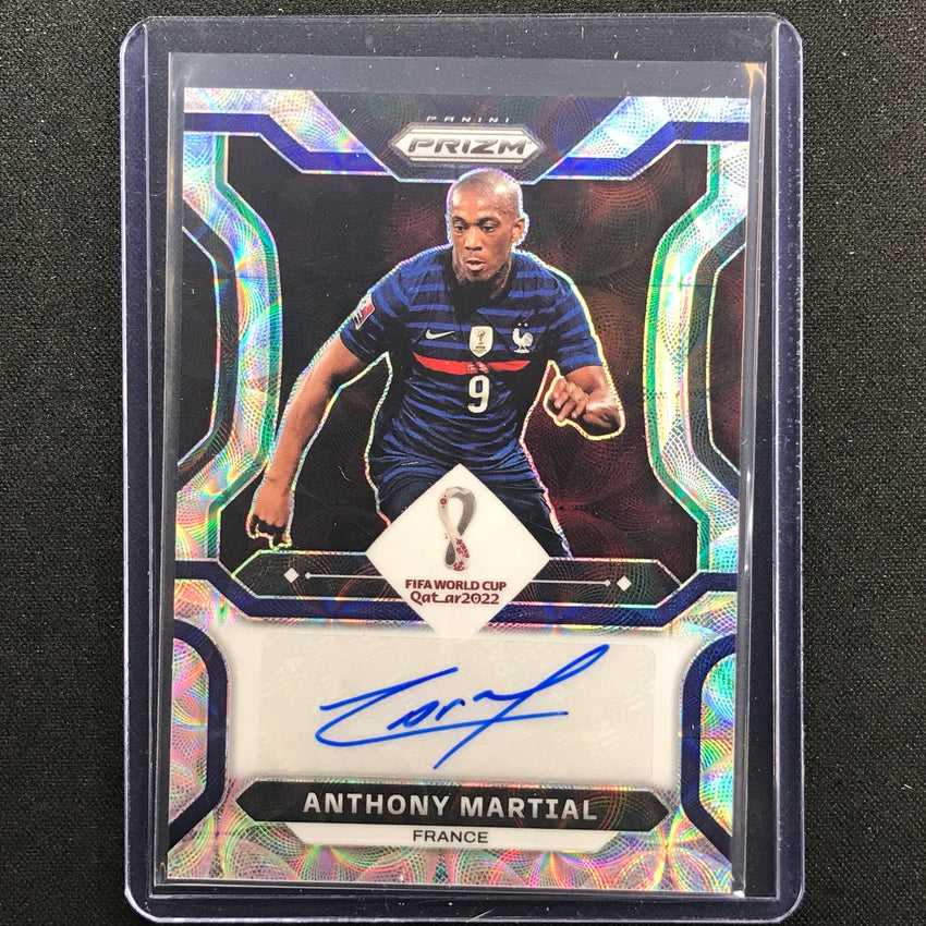 2022 Prizm FIFA World Cup Qatar ANTHONY MARTIAL Choice Signatures Auto #AM
