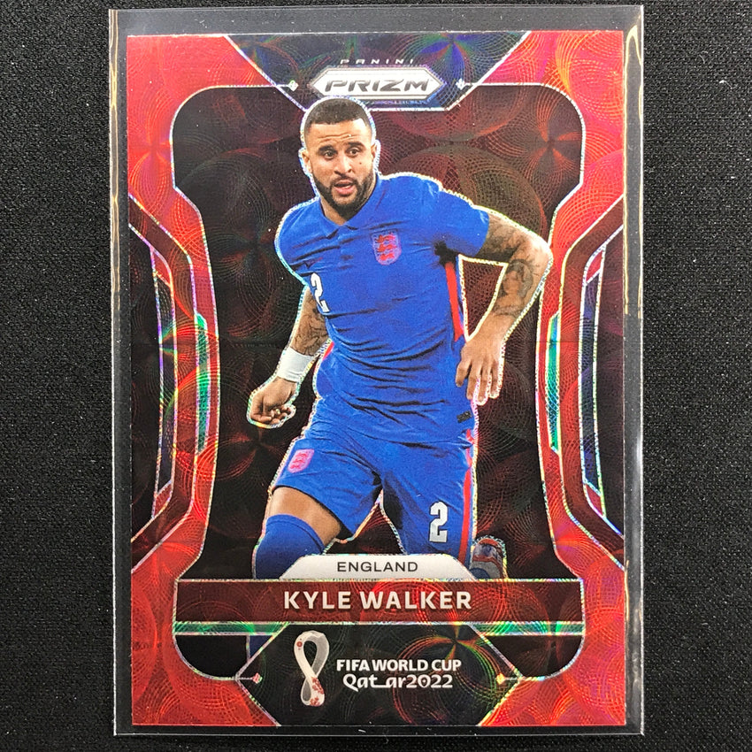 2022 Prizm FIFA World Cup Qatar KYLE WALKER Choice Red Scope #91