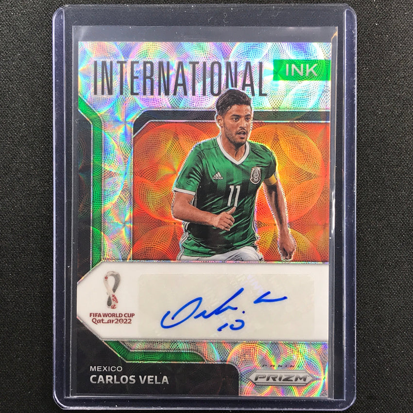 2022 Prizm FIFA World Cup Qatar CARLOS VELA Choice International Ink Auto #CVE