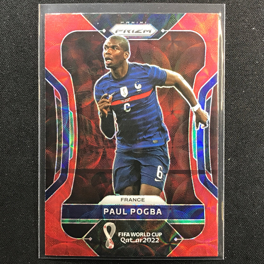 2022 Prizm FIFA World Cup Qatar PAUL POGBA Choice Red Scope #103