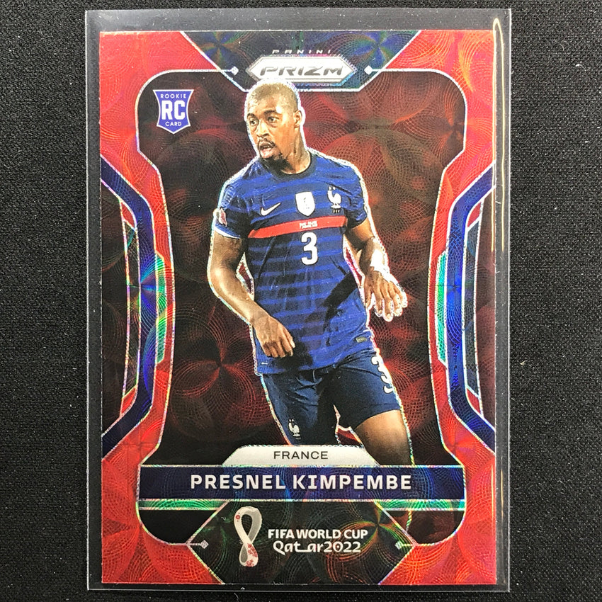 2022 Prizm FIFA World Cup Qatar PRESNEL KIMPEMBE Rookie Choice Red Scope #104