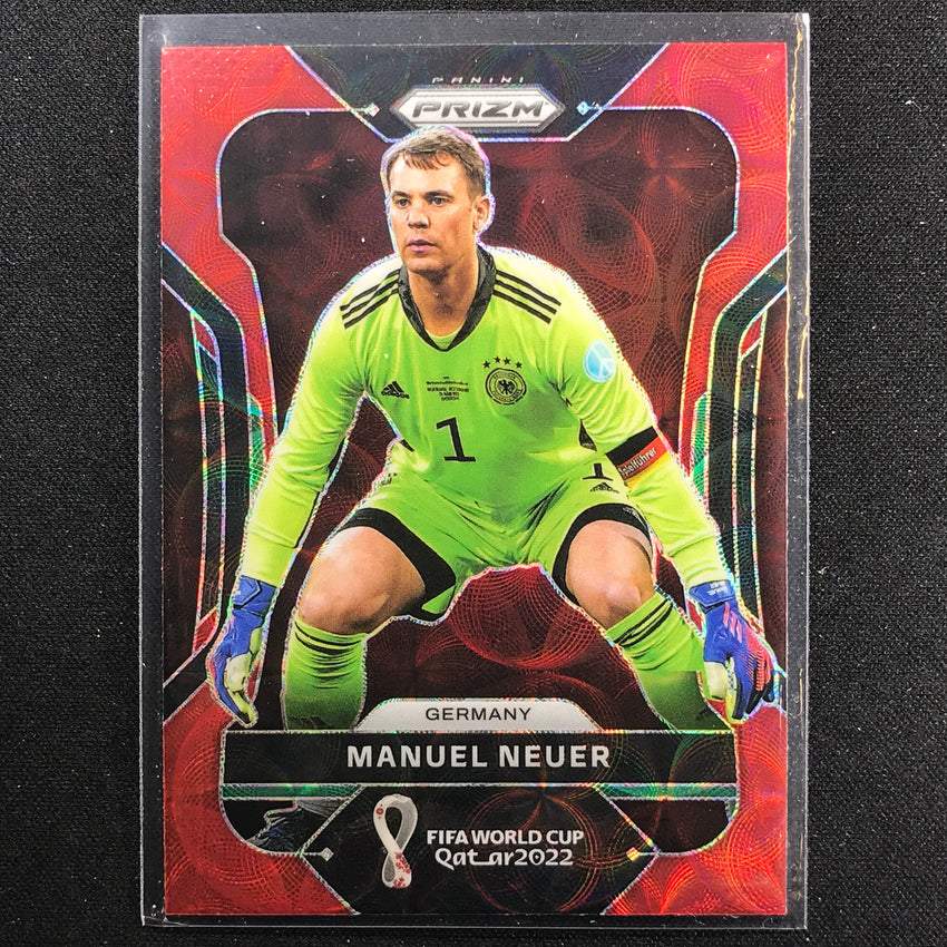 2022 Prizm Fifa World Cup Qatar Manuel Neuer Choice Red Scope No 114