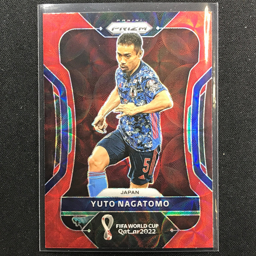 2022 Prizm FIFA World Cup Qatar YUTO NAGATOMO Choice Red Scope #132