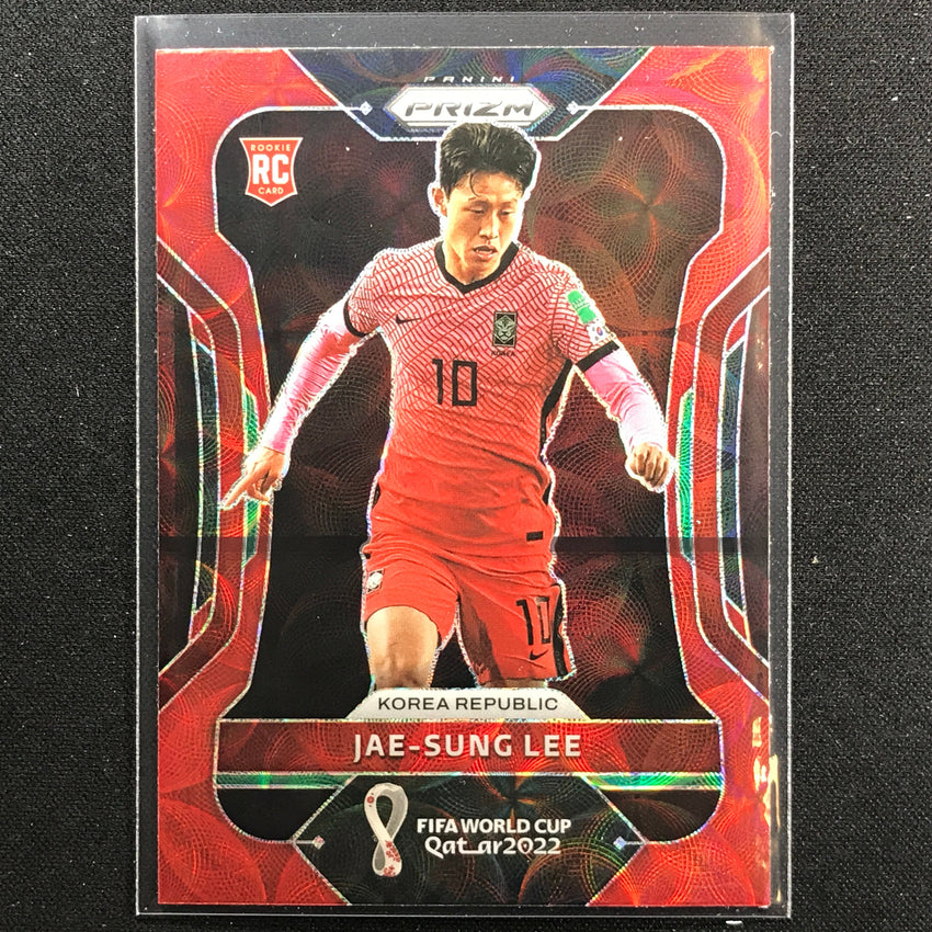 2022 Prizm FIFA World Cup Qatar JAE-SUNG LEE Rookie Choice Red Scope #136