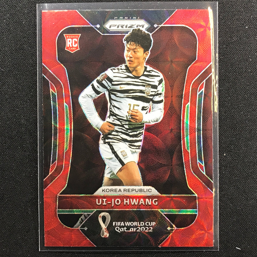 2022 Prizm FIFA World Cup Qatar UI-JO HWANG Rookie Choice Red Scope #140