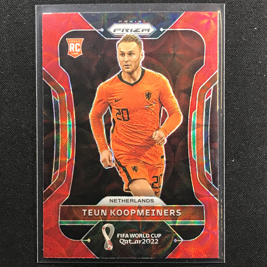 2022 Prizm FIFA World Cup Qatar TEUN KOOPMEINERS Rookie Choice Red Scope #162