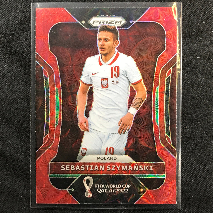 2022 Prizm FIFA World Cup Qatar SEBASTIAN SZYMANSKI Choice Red Scope #171