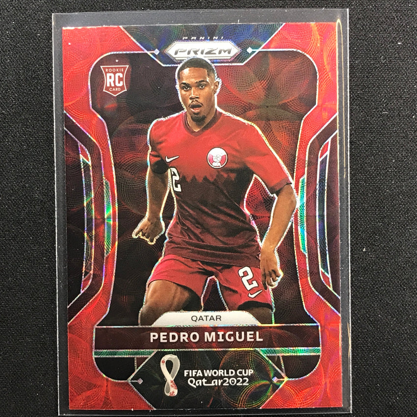 2022 Prizm FIFA World Cup Qatar PEDRO MIGUEL Rookie Choice Red Scope #189