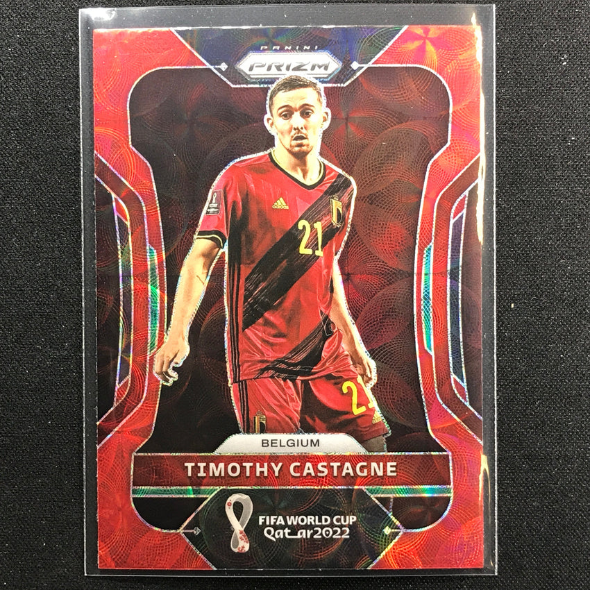 2022 Prizm FIFA World Cup Qatar TIMOTHY CASTAGNE Choice Red Scope #23