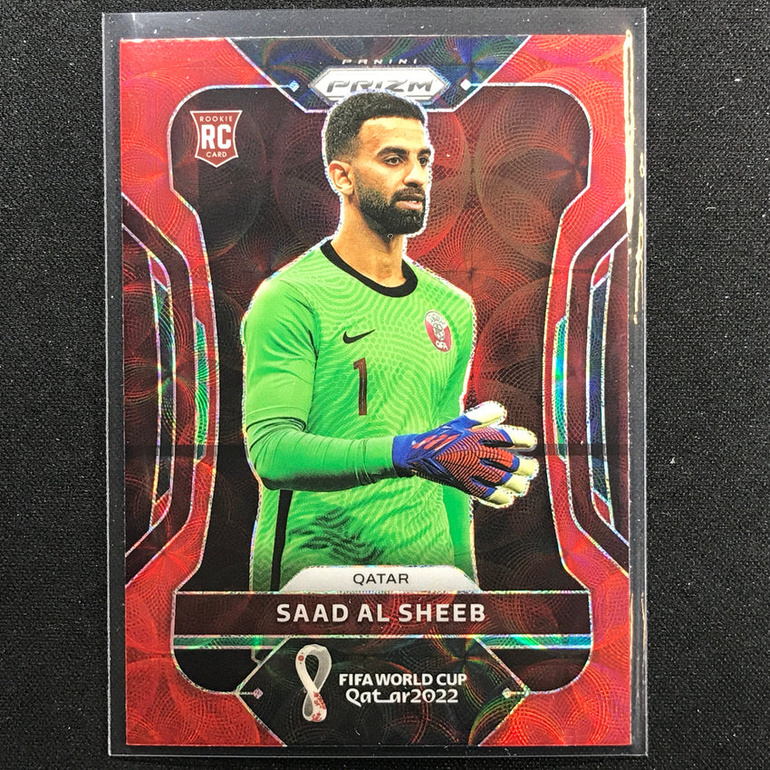 2022 Prizm FIFA World Cup Qatar SAAD AL SHEEB Rookie Choice Red Scope #190