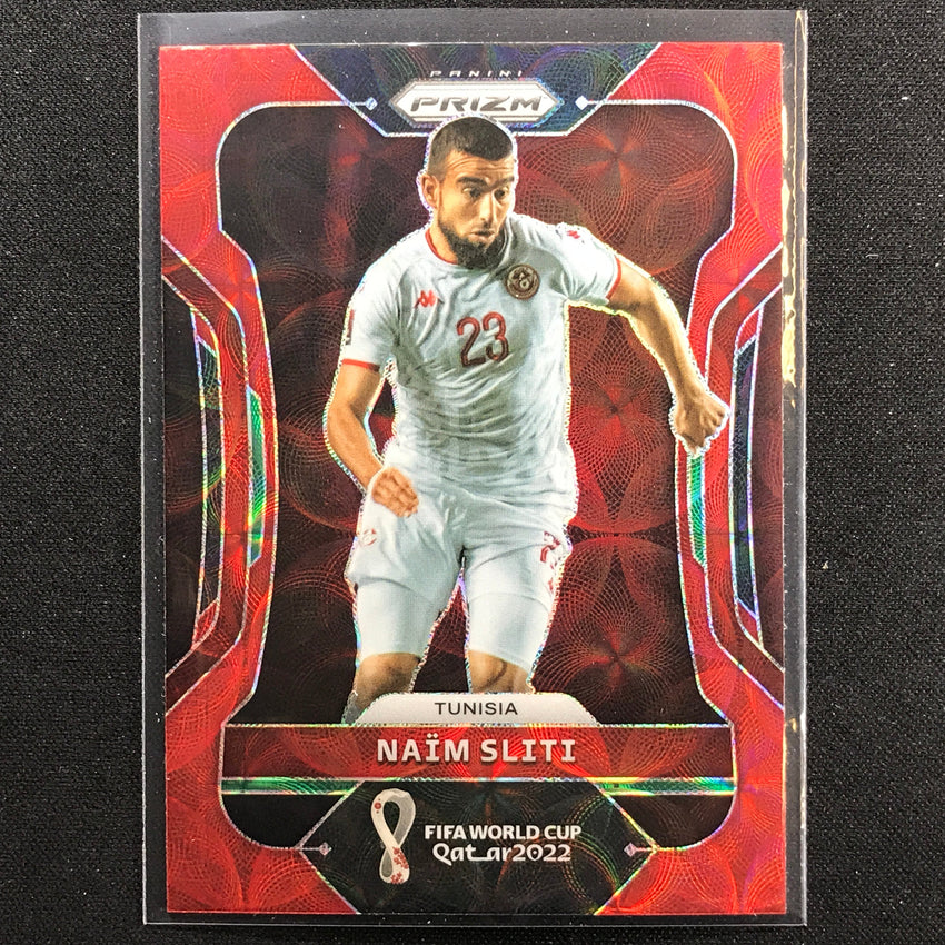 2022 Prizm FIFA World Cup Qatar NAIM SLITI Choice Red Scope #196