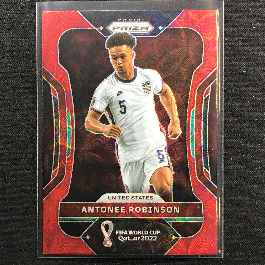 2022 Prizm FIFA World Cup Qatar ANTONEE ROBINSON Choice Red Scope #199