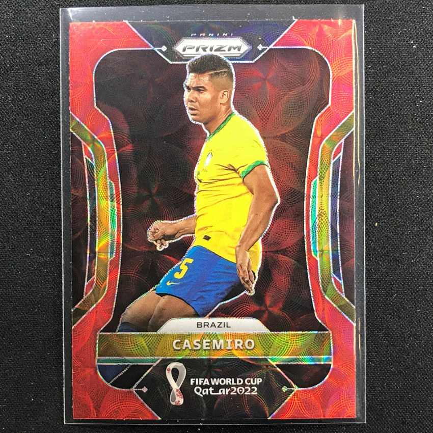 2022 Prizm Fifa World Cup Qatar Casemiro Choice Red Scope No 28