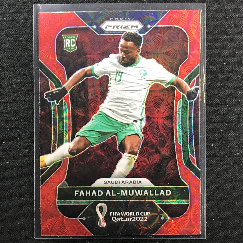 2022 Prizm FIFA World Cup Qatar FAHAD AL-MUWALLAD Rookie Choice Red Scope #213