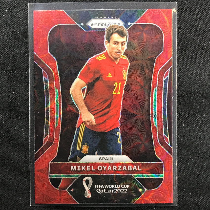 2022 Prizm FIFA World Cup Qatar MIKEL OYARZABAL Choice Red Scope #224
