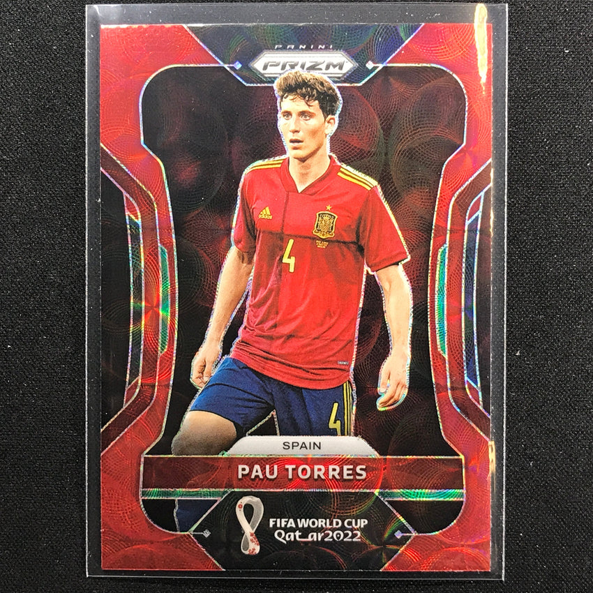 2022 Prizm FIFA World Cup Qatar PAU TORRES Choice Red Scope #225