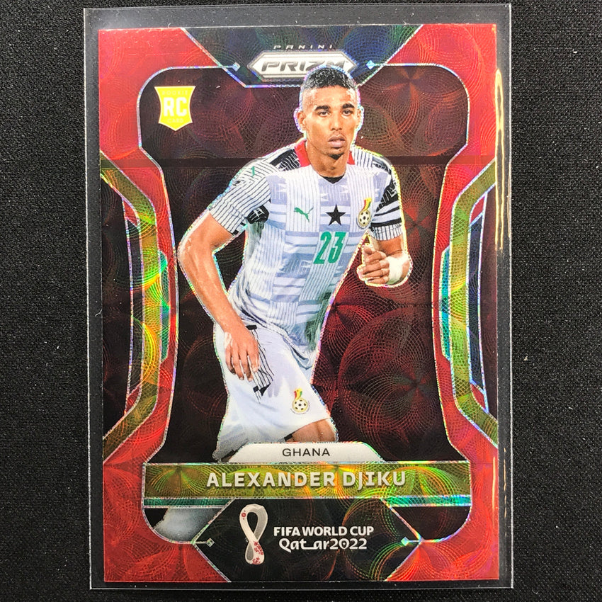 2022 Prizm FIFA World Cup Qatar ALEXANDER DJIKU Rookie Choice Red Scope #230