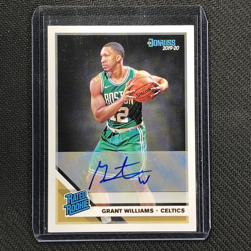 2019-20 Donruss GRANT WILLIAMS Rated Rookie Auto #221 - 2-Cherry Collectables