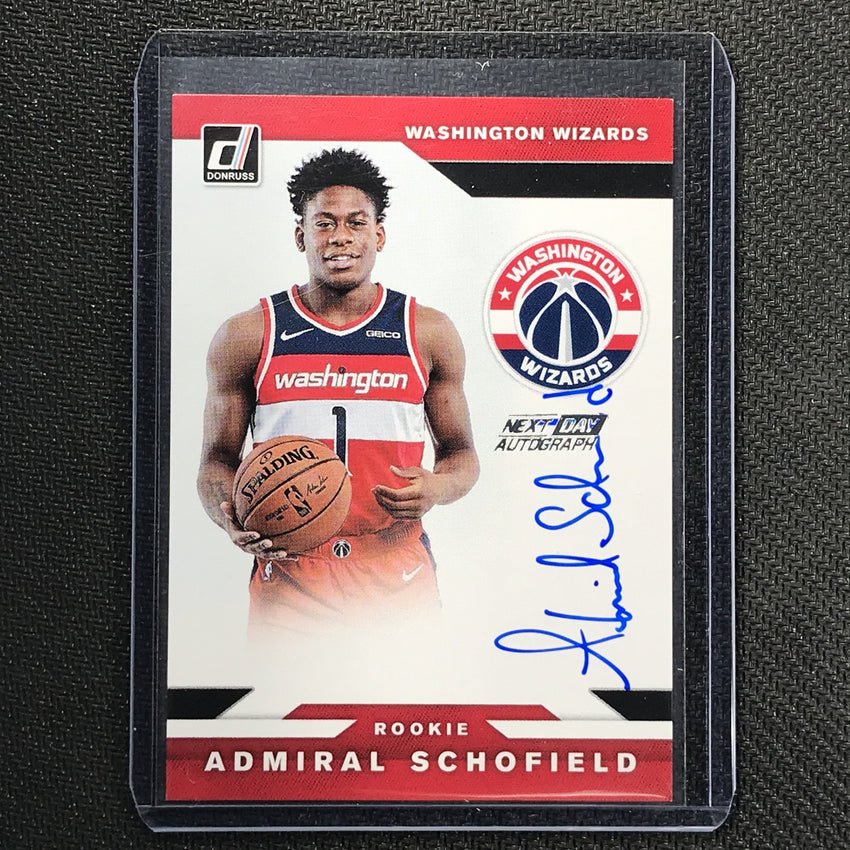 2019-20 Donruss ADMIRAL SCHOFIELD Next Day Auto Rookie #ASH-Cherry Collectables