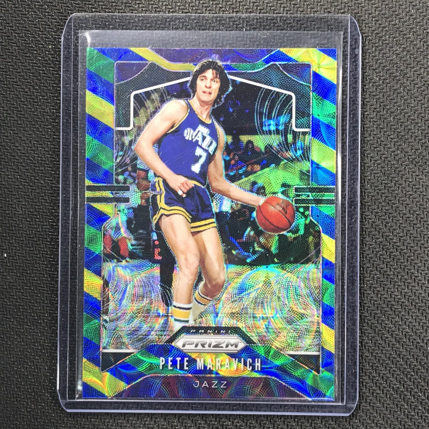 2019-20 Prizm PETE MARAVICH Blue Yellow Green Prizm #17 1-Cherry Collectables