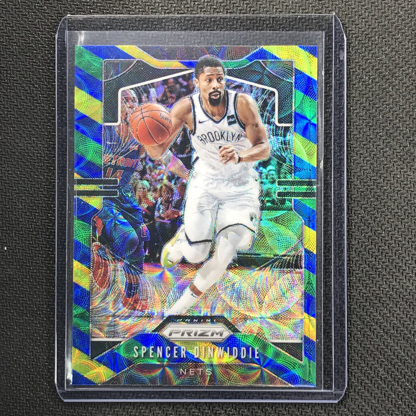 2019-20 Prizm SPENCER DINWIDDIE Blue Yellow Green Prizm #48-Cherry Collectables