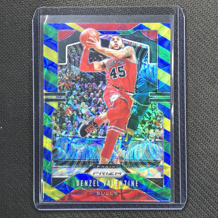 2019-20 Prizm DENZEL VALENTINE Blue Yellow Green Prizm #66-Cherry Collectables