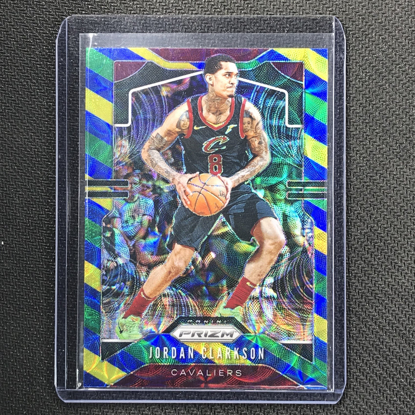 2019-20 Prizm JORDAN CLARKSON Blue Yellow Green Prizm #69 1-Cherry Collectables
