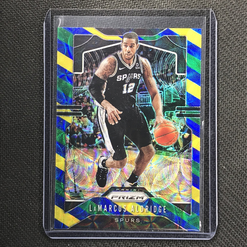 2019-20 Prizm LAMARCUS ALDRIDGE Blue Yellow Green Prizm #133 1-Cherry Collectables
