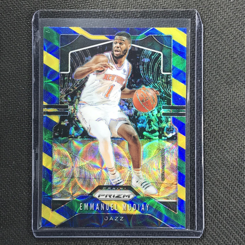 2019-20 Prizm EMMANUEL MUDIAY Blue Yellow Green Prizm #176 1-Cherry Collectables