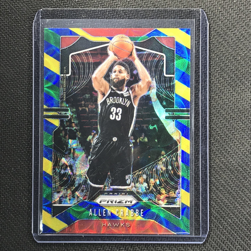 2019-20 Prizm ALLEN CRABBE Blue Yellow Green Prizm #200-Cherry Collectables