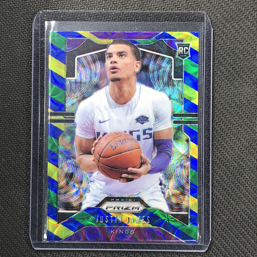 2019-20 Prizm JUSTIN JAMES Blue Yellow Green Prizm #295-Cherry Collectables