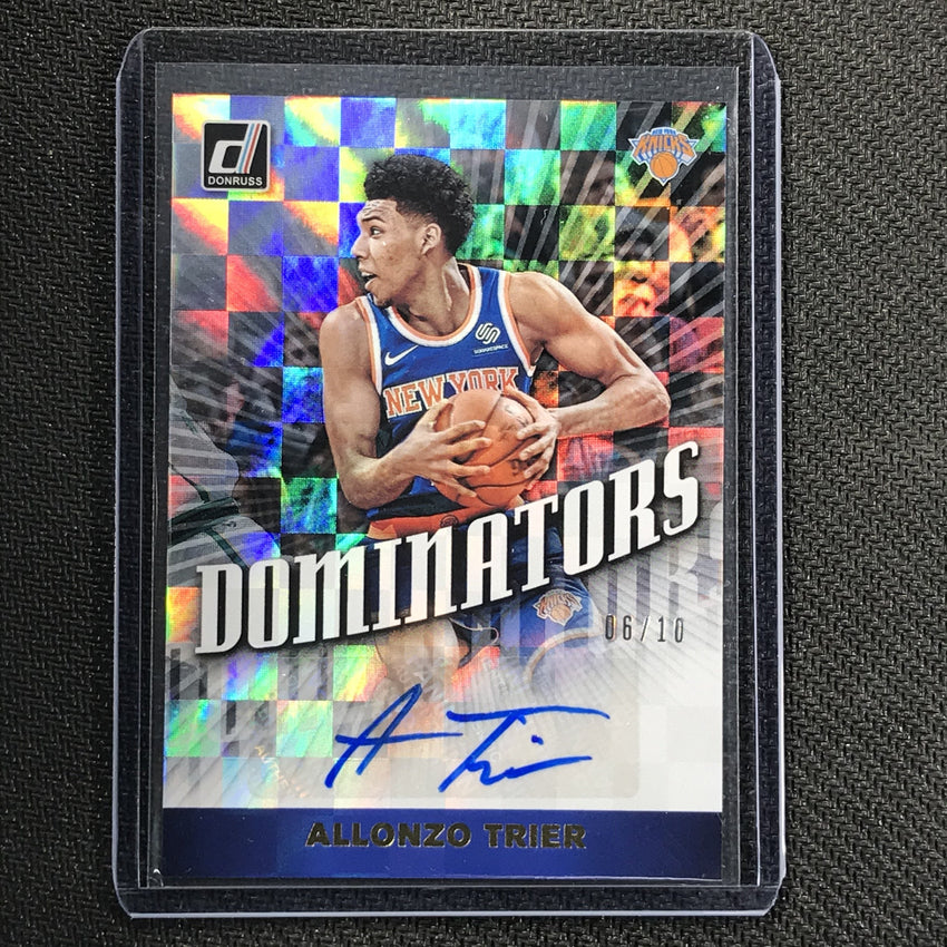 2019-20 Donruss ALLONZO TRIER Dominators Auto Gold 6/10-Cherry Collectables