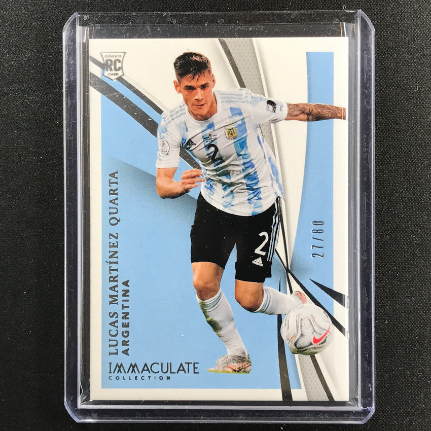 2021 Immaculate LUCAS MARTINEZ QUARTA Rookie Base #15 27/80
