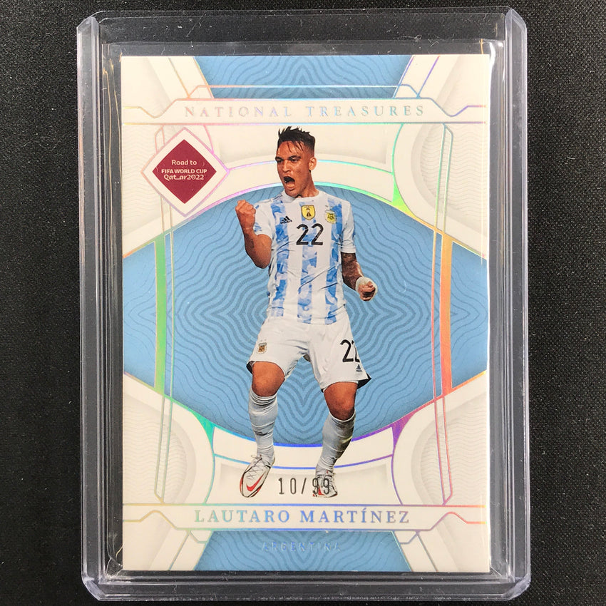 2022 National Treasures World Cup Qatar Lautaro Martinez Base 10/99