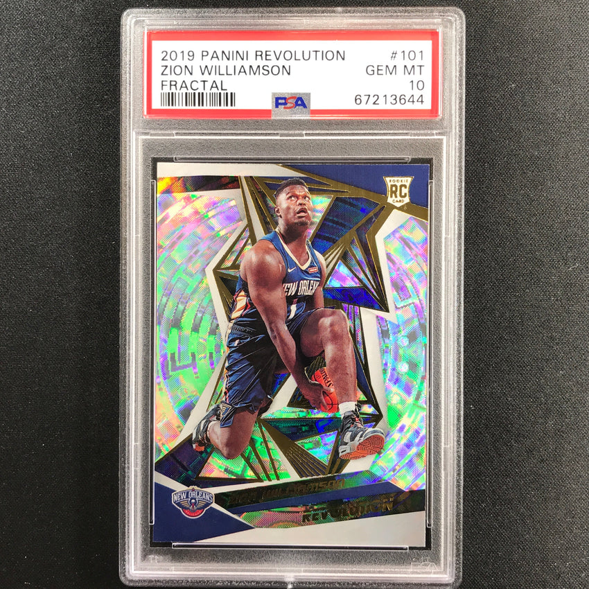 2019-20 Revolution Zion Williamson Rookie Fractal No 101 Psa 10 644