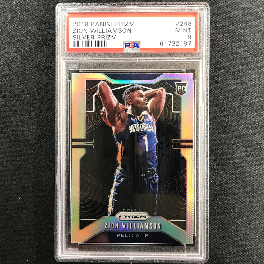 2019-20 Prizm Zion Williamson Rookie Silver Prizm No 248 PSA 9 197