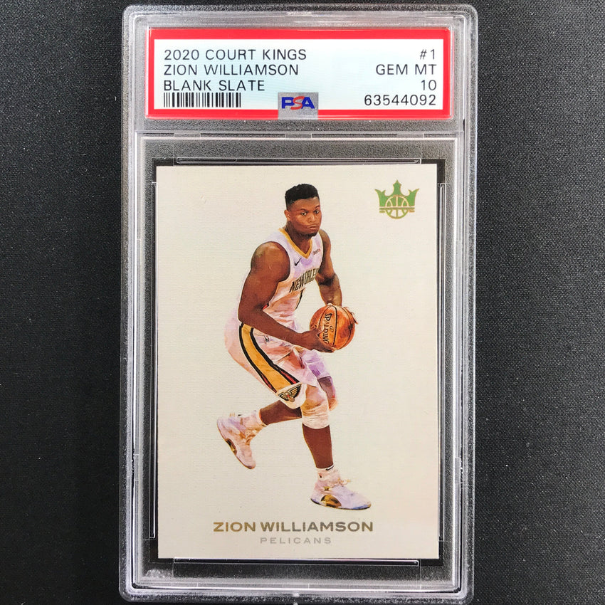 2020-21 Court Kings Zion Williamson Blank Slate Ssp No 1 PSA 10 092