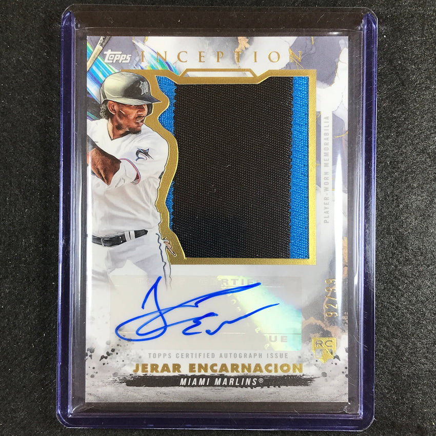 2023 Inception Jerar Encarnacion Rookie Jumbo Patch Auto 92/99