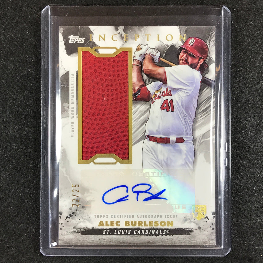 2023 Inception Alec Burleson Rookie Batting Glove Relic Auto 22/25