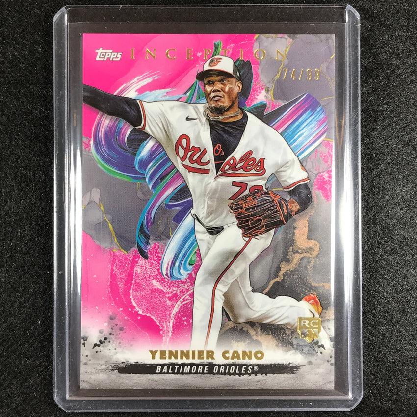 2023 Inception Yennier Cano Rookie Base Magenta 74/99