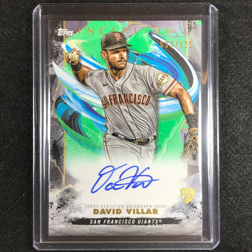 2023 Inception David Villar Rookies And Emerging Stars Auto Green 33/125